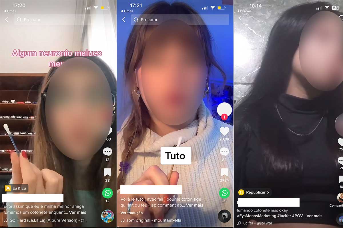 'Desafio' de fumar 'cotonete' é a nova onda entre jovens nas redes sociais